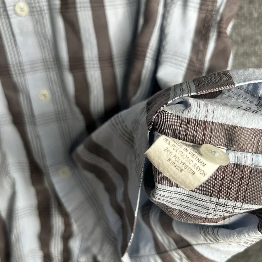 Vintage Y2k Oneill Button Up Shirt Men Size Large Striped
